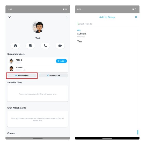 ajouter de nouveaux membres au groupe