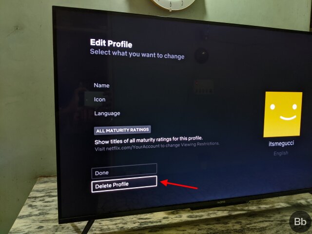 supprimer le profil netflix sur smart TV - 3