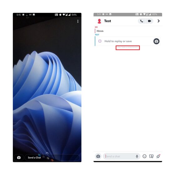 enregistrement d'écran vidéo snapchat