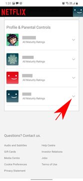développer le profil pour plus d'options