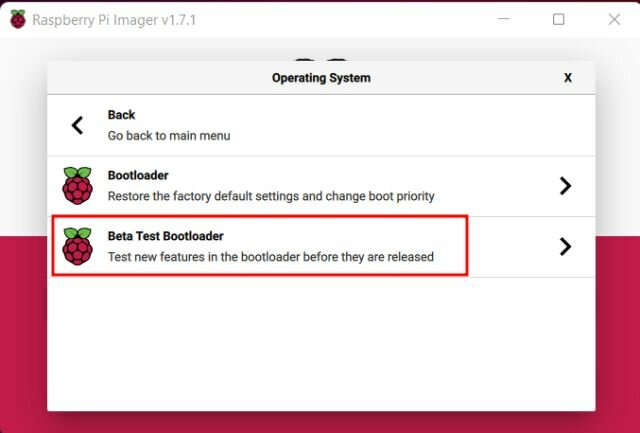 Mettez à jour le chargeur de démarrage Raspberry Pi vers la nouvelle version bêta du réseau