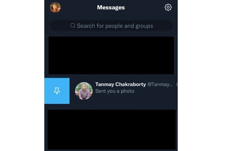 comment épingler des chats sur twitter pour iOS