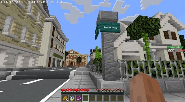 Bayville Minecraft Map dans le jeu