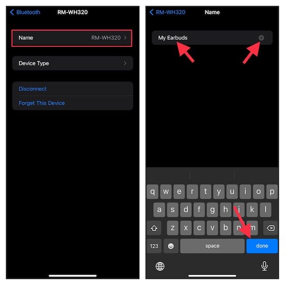 Modifier le nom de vos appareils Bluetooth sur iOS