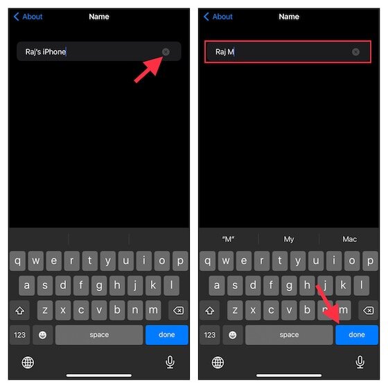 Changer le nom de votre iPhone et iPad