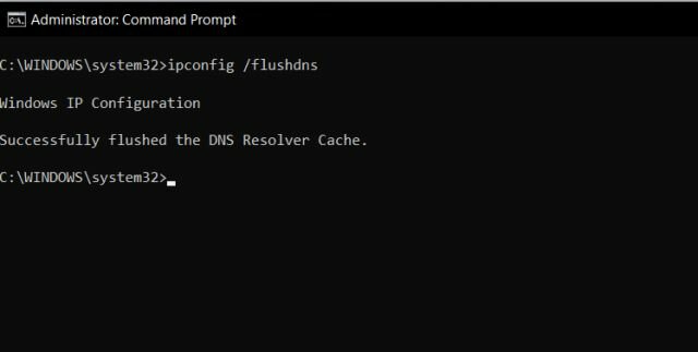 Effacer le cache DNS dans Windows 11