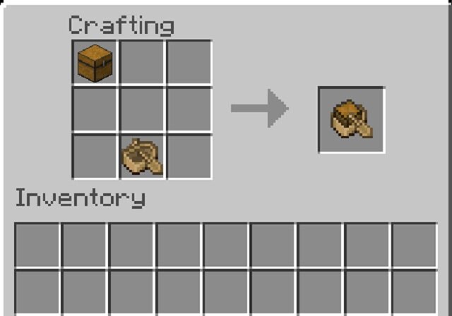 Bateau de recettes d'artisanat avec coffre