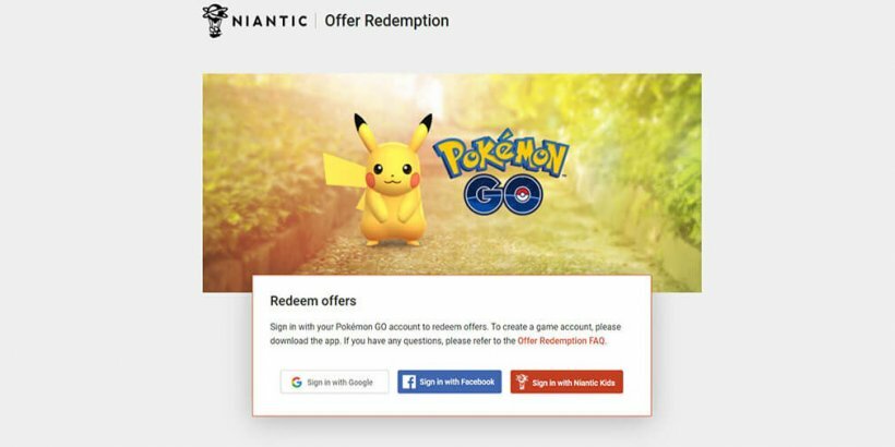 Codes promotionnels Pokemon Go