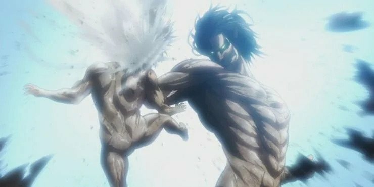 Eren se transforme en Titan pour la première fois