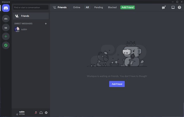 regarde ta liste d'amis discord
