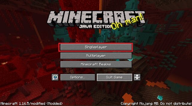 Option solo de Minecraft